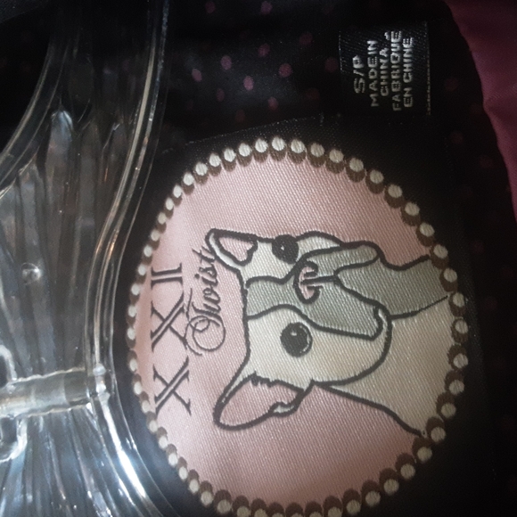 XXI Twist Polka Dot Full Button Down Dress Sz S - Picture 11 of 13